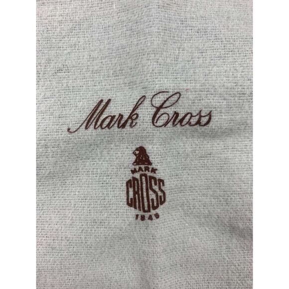 Mark Cross Dust Bag Unisex Blue Logo Print Drawstring Storage Pouch Accessory - Picture 3 of 6